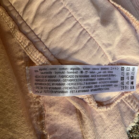 ZARA Pink Corduroy Jacket Women’s M Oversized Button Front Shacket 100% Cotton - Picture 5 of 5